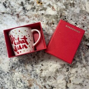 Starbucks 2014 Oh What Fun Holiday Espresso Cup